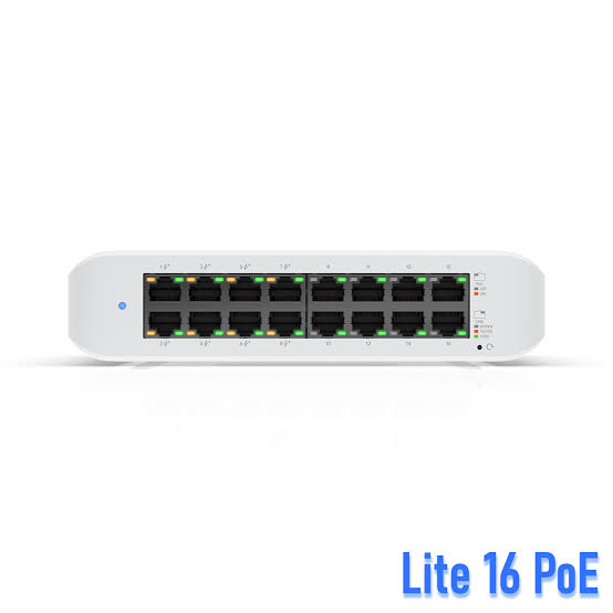 16-Port GE PoE Switch UBIQUITI UniFi USW-Lite-16-PoE